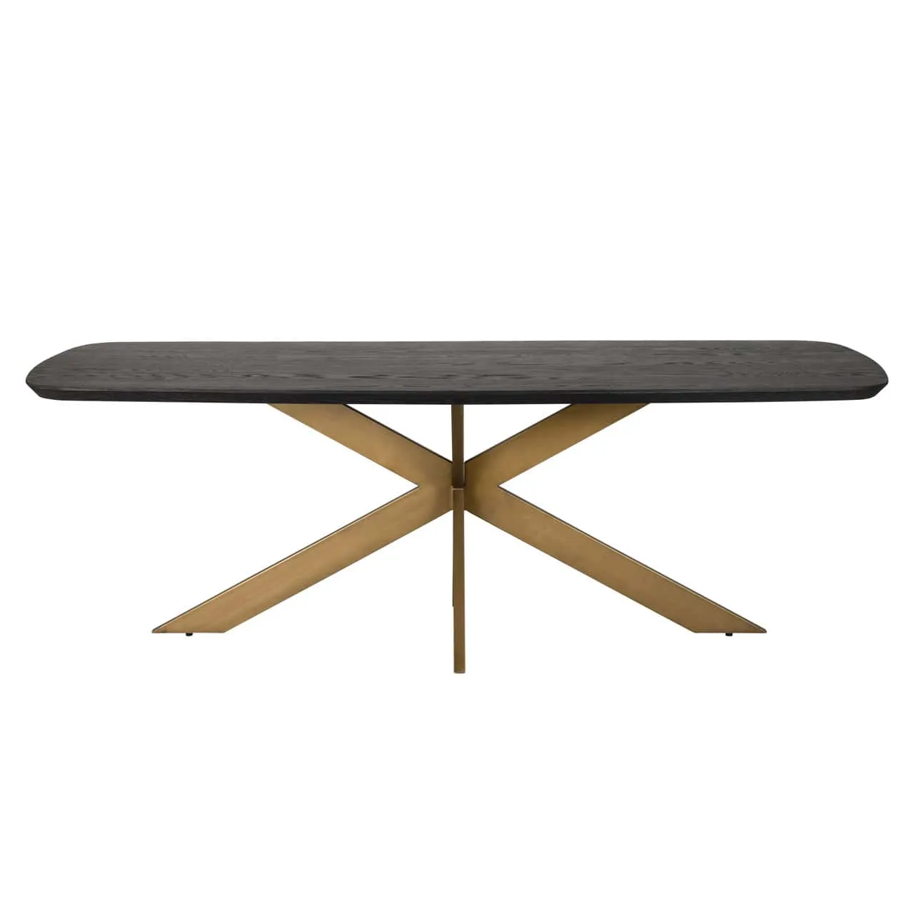 Eettafel Cambon donkerbruin Deens ovaal 230 cm