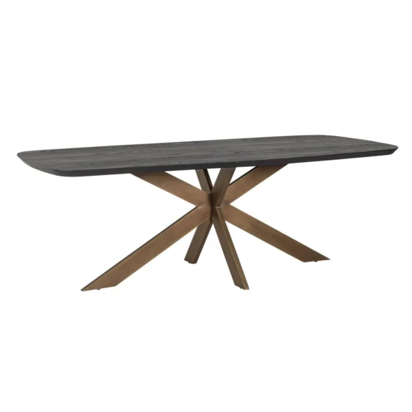 Eettafel Cambon donkerbruin Deens ovaal 230 cm