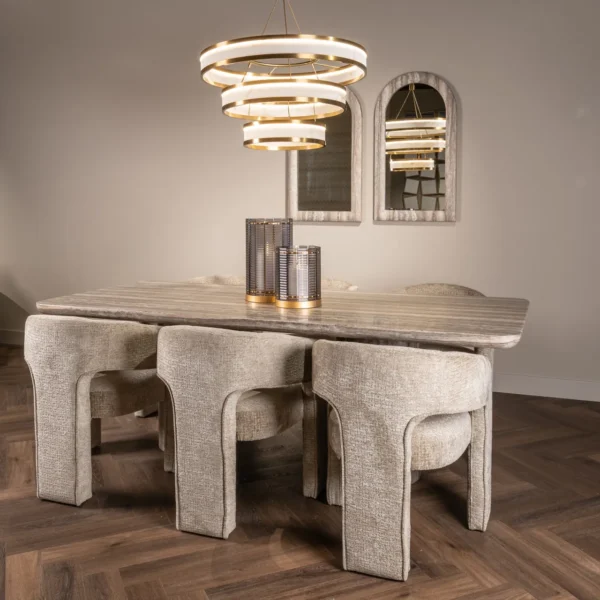 Eettafel Dulce grijs 225 cm