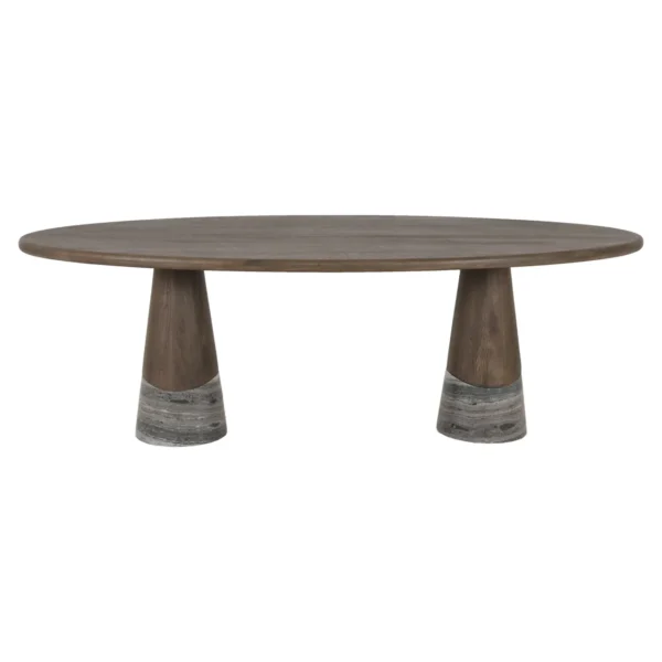 Eettafel Harper Smoked charchoal