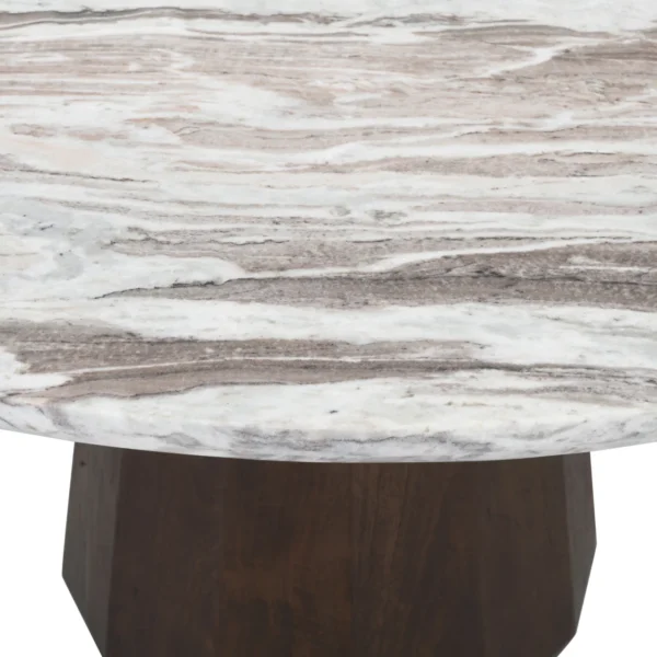 Eettafel Oberoy Blush beige 130Ø