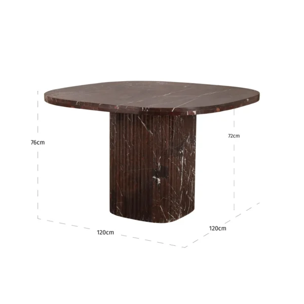 Eettafel Orchid burgundy