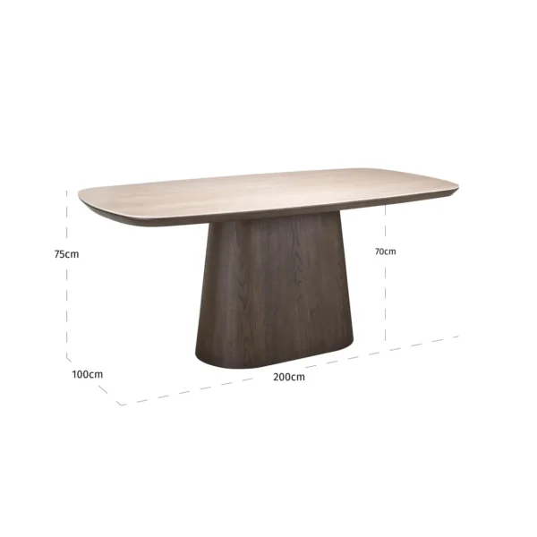 Eettafel Ritz brown 200