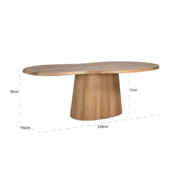 Eettafel Riva natural oak 230