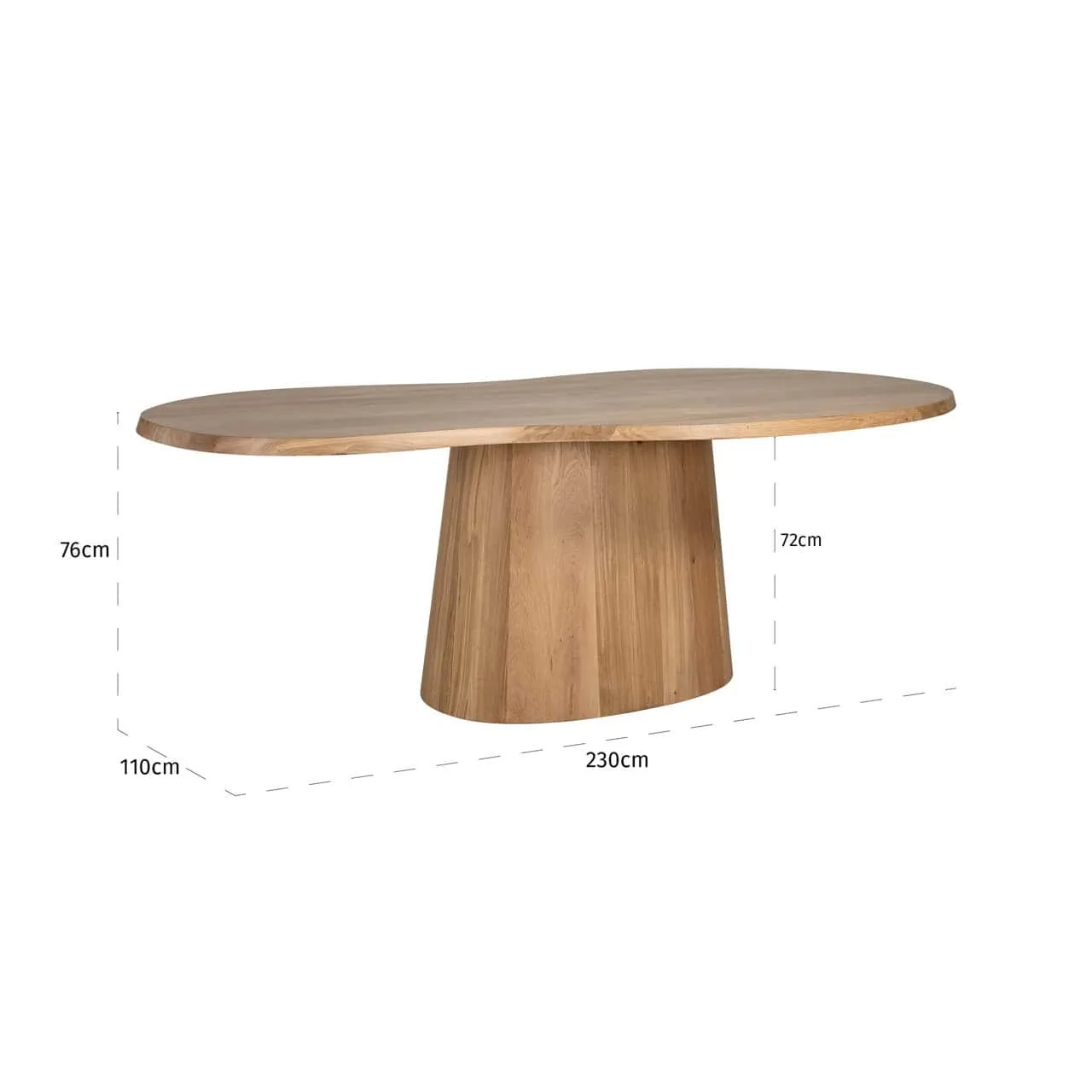 Eettafel Riva natural oak 230
