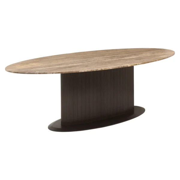 Eettafel Russo ash brown oval