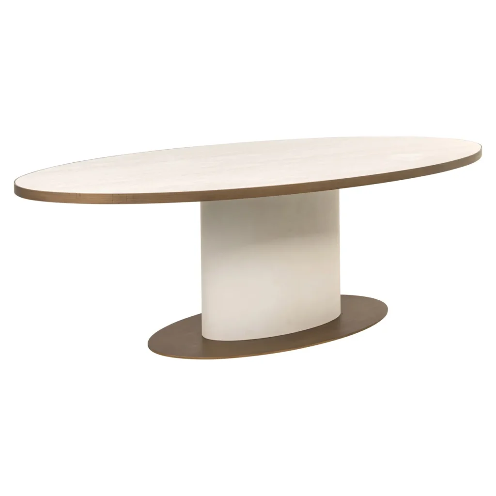 Eettafel Tivoli white oval
