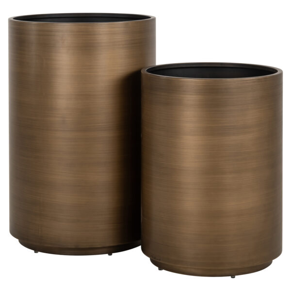 Plantenbak Dira brushed gold 45Ø