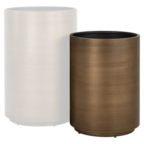 Plantenbak Dira brushed gold 45Ø