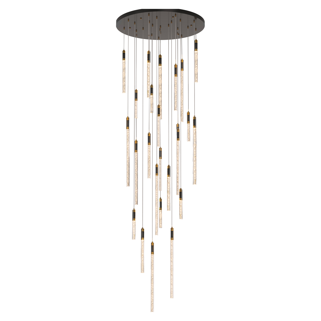 Hanglamp Crosley black/gold