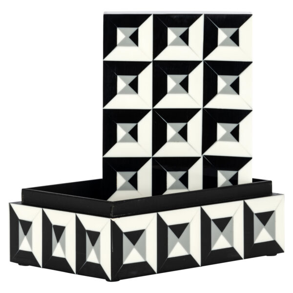 Opbergdoos Licia black/white