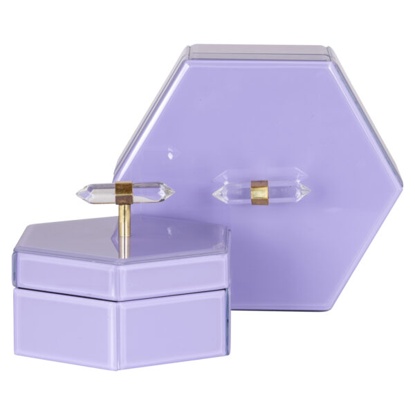 Opbergdoos Jutta purple large