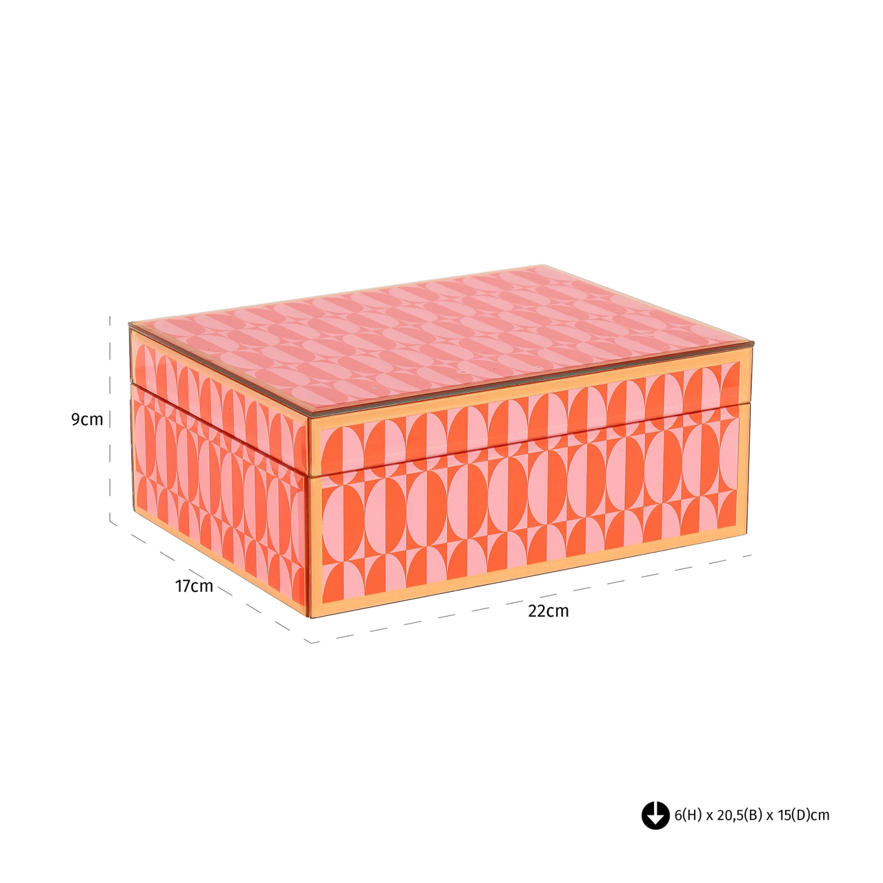 Opbergdoos Abba pink large - Afbeelding 4
