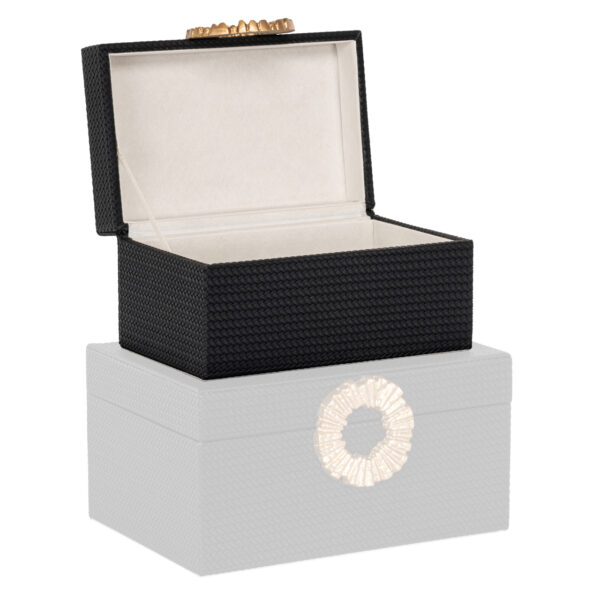 Opbergdoos Amal black/gold small
