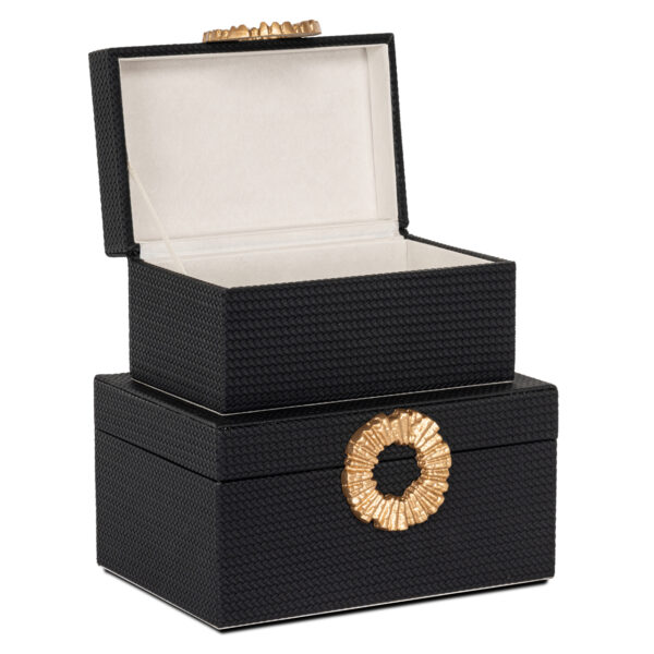 Opbergdoos Amal black/gold large