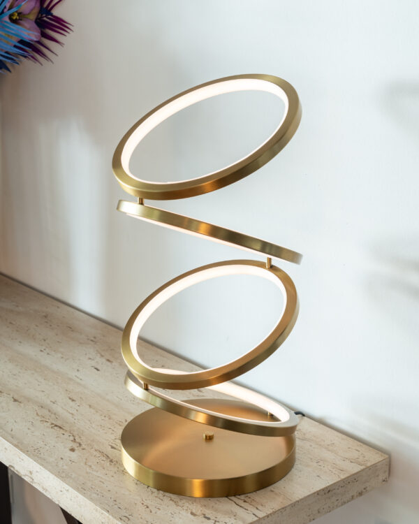 Tafellamp Jaimin brushed gold