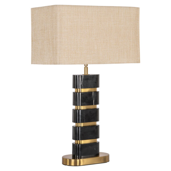 Tafellamp Levina black/gold