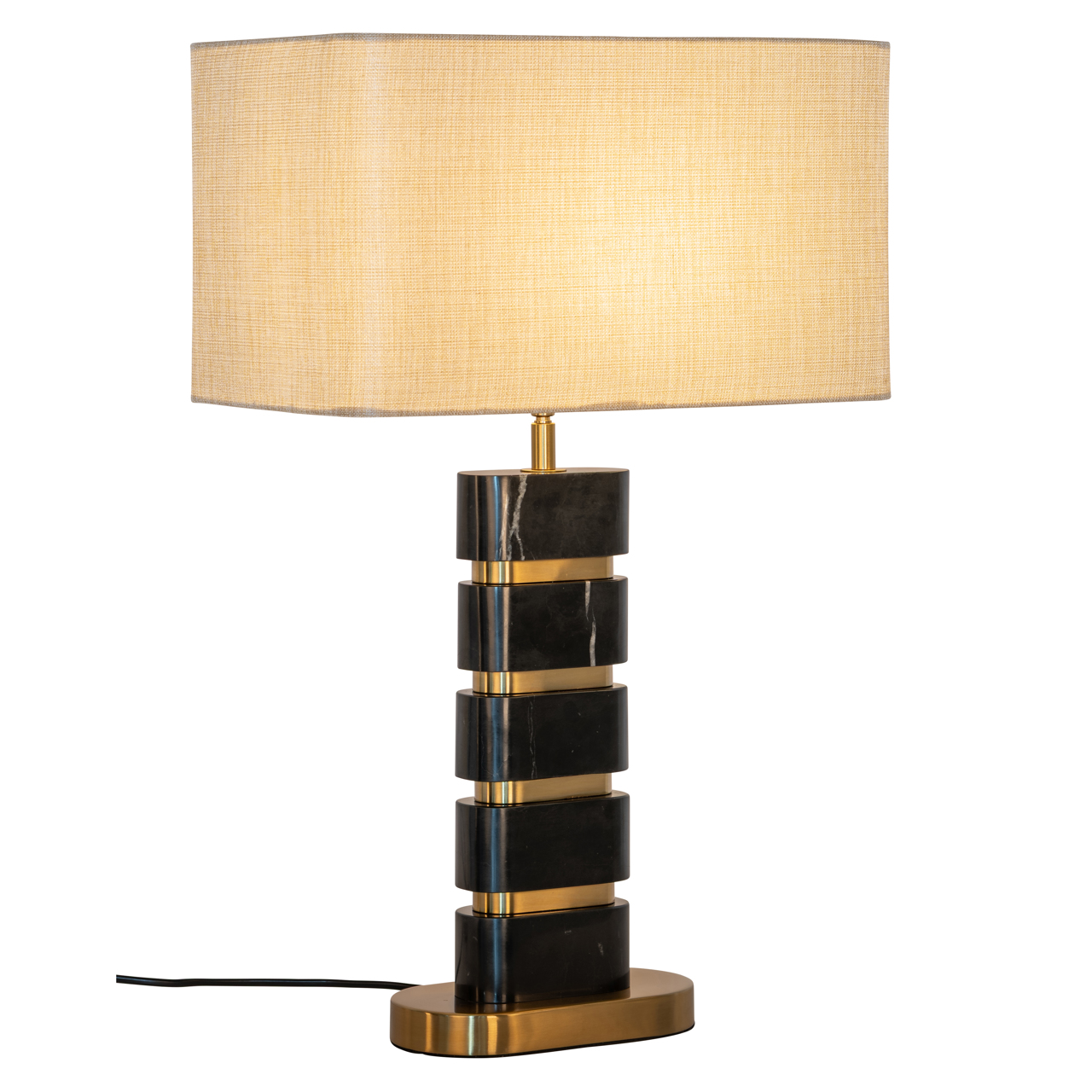 Tafellamp Levina black/gold - Afbeelding 2