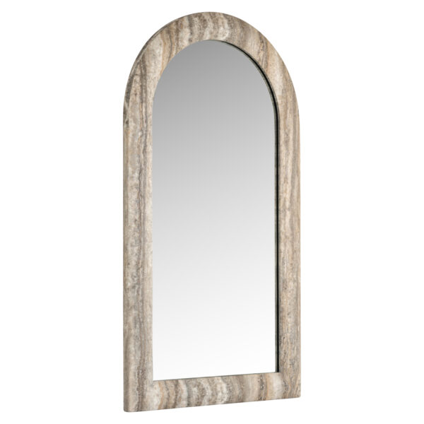 Spiegel Calvo grey faux travertine