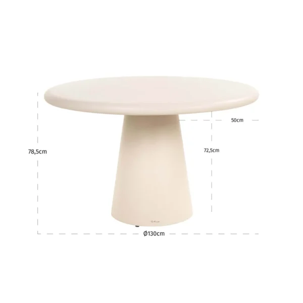 Outdoor Eettafel Urban Bloom sandstone 130Ø