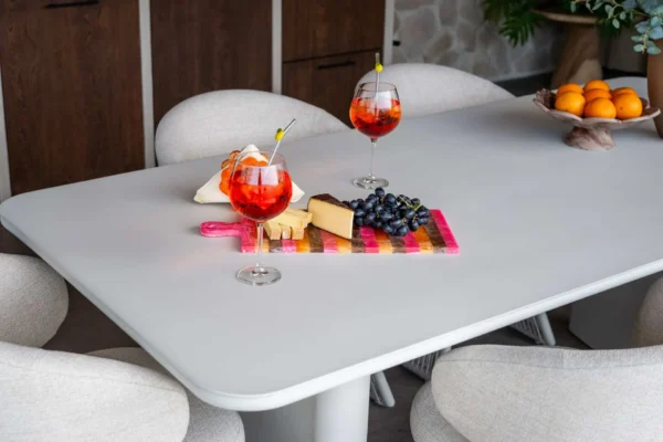 Outdoor eettafel Senza licht beige 220