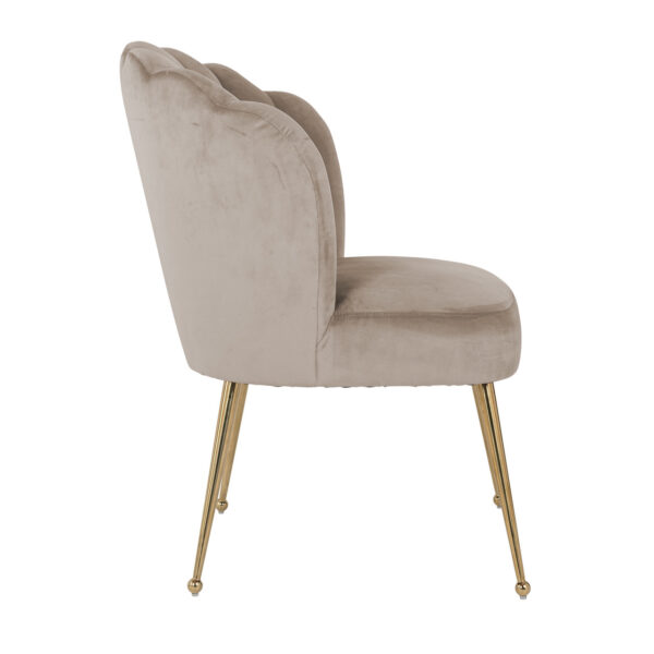 Eetkamerstoel Pippa khaki velvet
