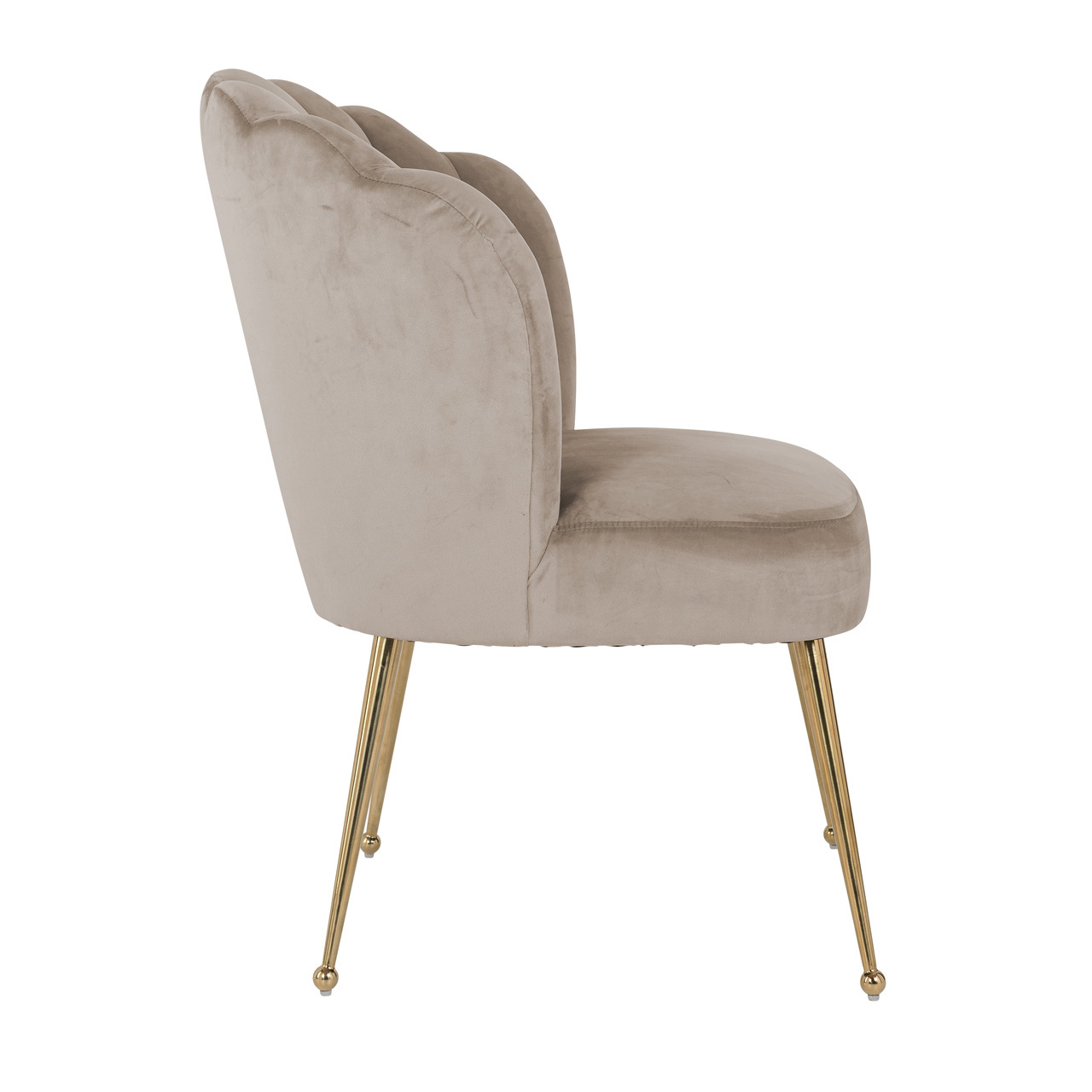 Eetkamerstoel Pippa khaki velvet - Afbeelding 2