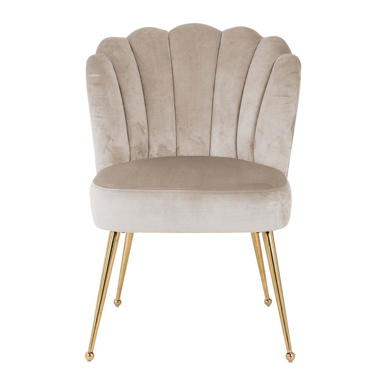 Eetkamerstoel Pippa khaki velvet - Afbeelding 4