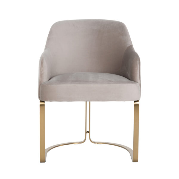 Eetkamerstoel Hadley khaki velvet fire retardant