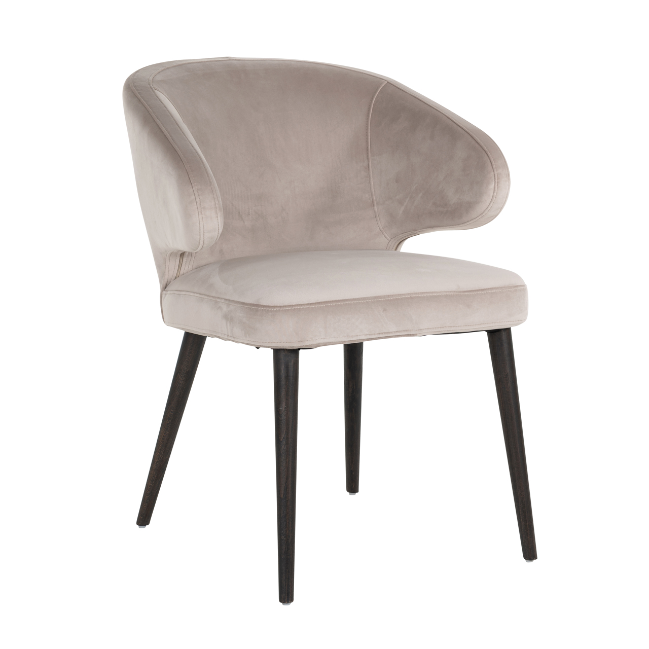 Eetkamerstoel Indigo khaki velvet - Afbeelding 2