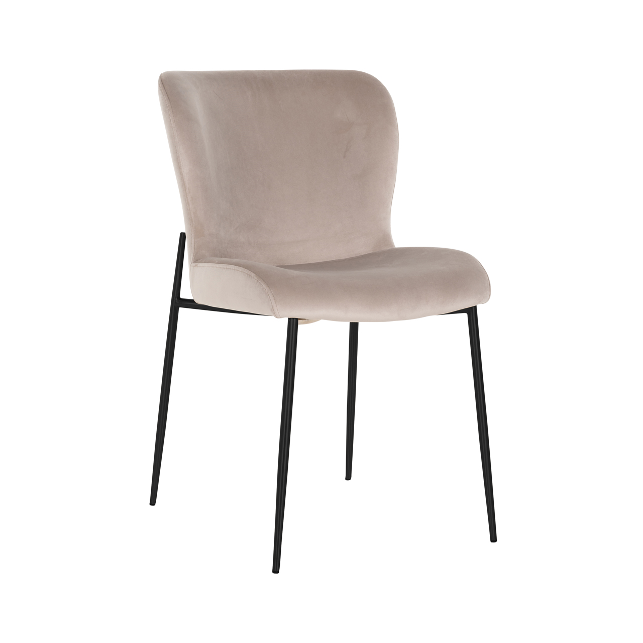 Eetkamerstoel Darby khaki velvet fire retardant (Set of 2) - Afbeelding 2