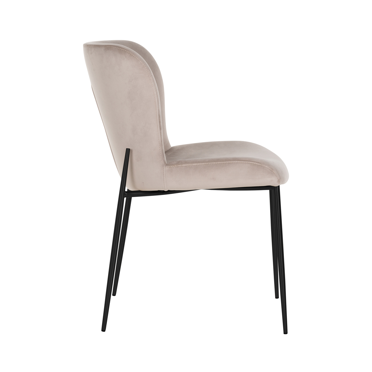 Eetkamerstoel Darby khaki velvet fire retardant (Set of 2) - Afbeelding 3