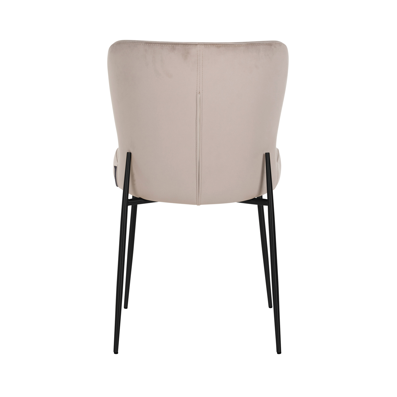 Eetkamerstoel Darby khaki velvet fire retardant (Set of 2) - Afbeelding 4