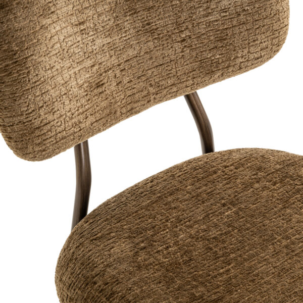 Counterstoel Xenia brandy fusion fire retardant (Set of 2)