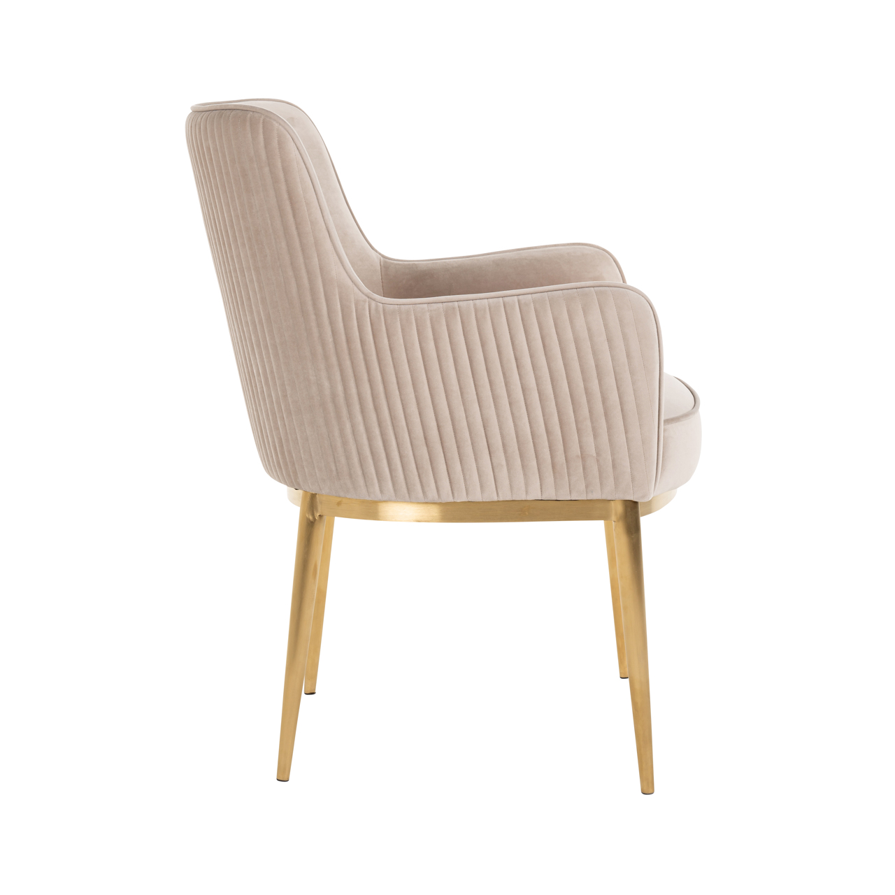 Eetkamerstoel Breeze khaki velvet fire retardant (Set of 2) - Afbeelding 3