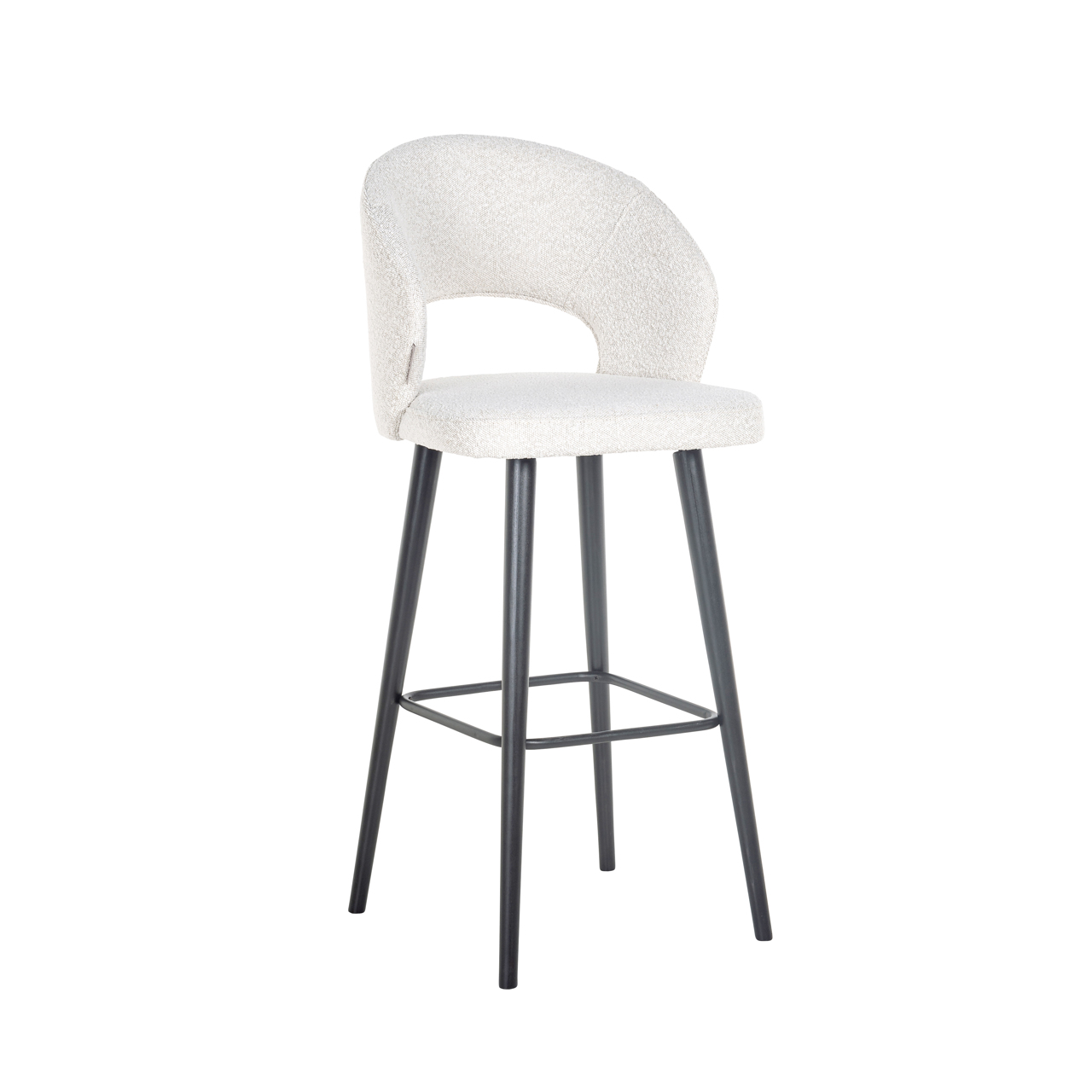 Barstoel Savoy white bouclé - Afbeelding 2