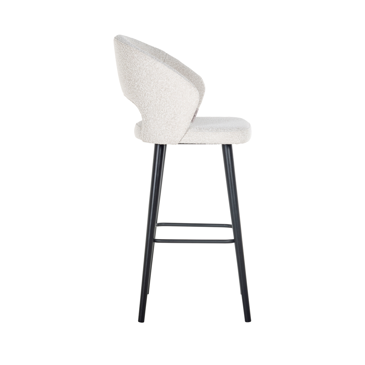 Barstoel Savoy white bouclé - Afbeelding 3