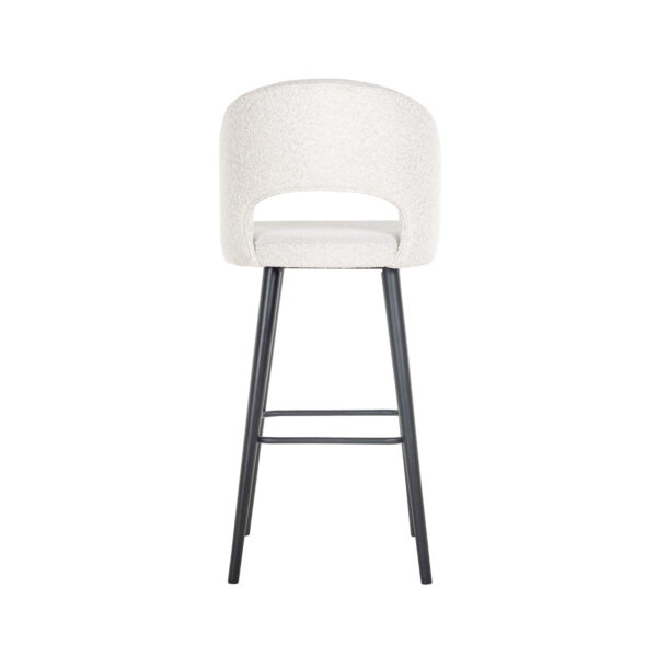 Barstoel Savoy white bouclé