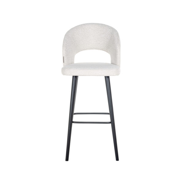 Barstoel Savoy white bouclé
