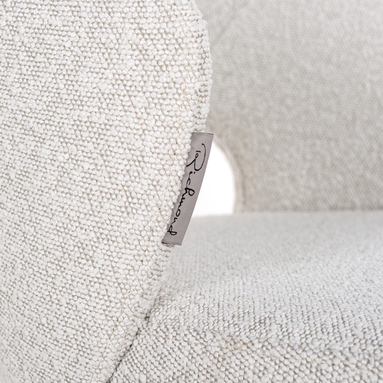 Barstoel Savoy white bouclé - Afbeelding 6