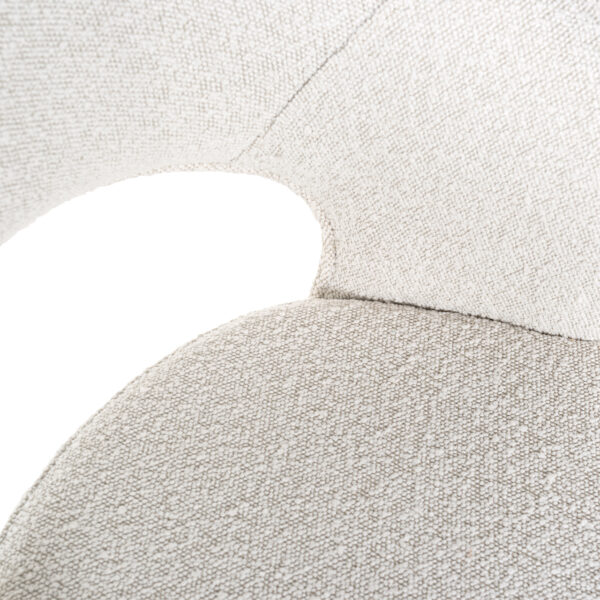 Barstoel Savoy white bouclé