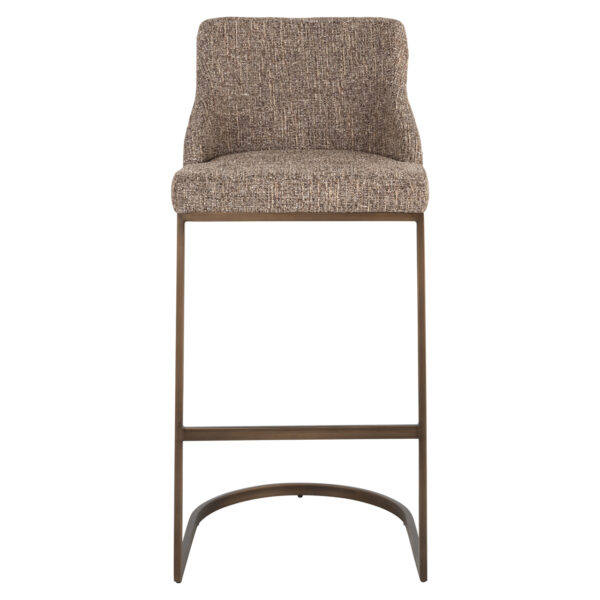 Barstoel Bolton brown tweed (Set of 2)