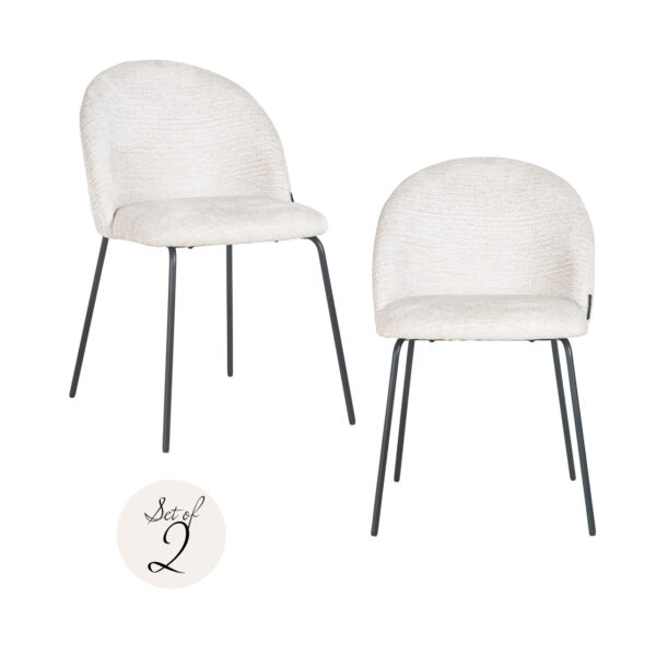 Eetkamerstoel Alyssa cream fusion (Set of 2)
