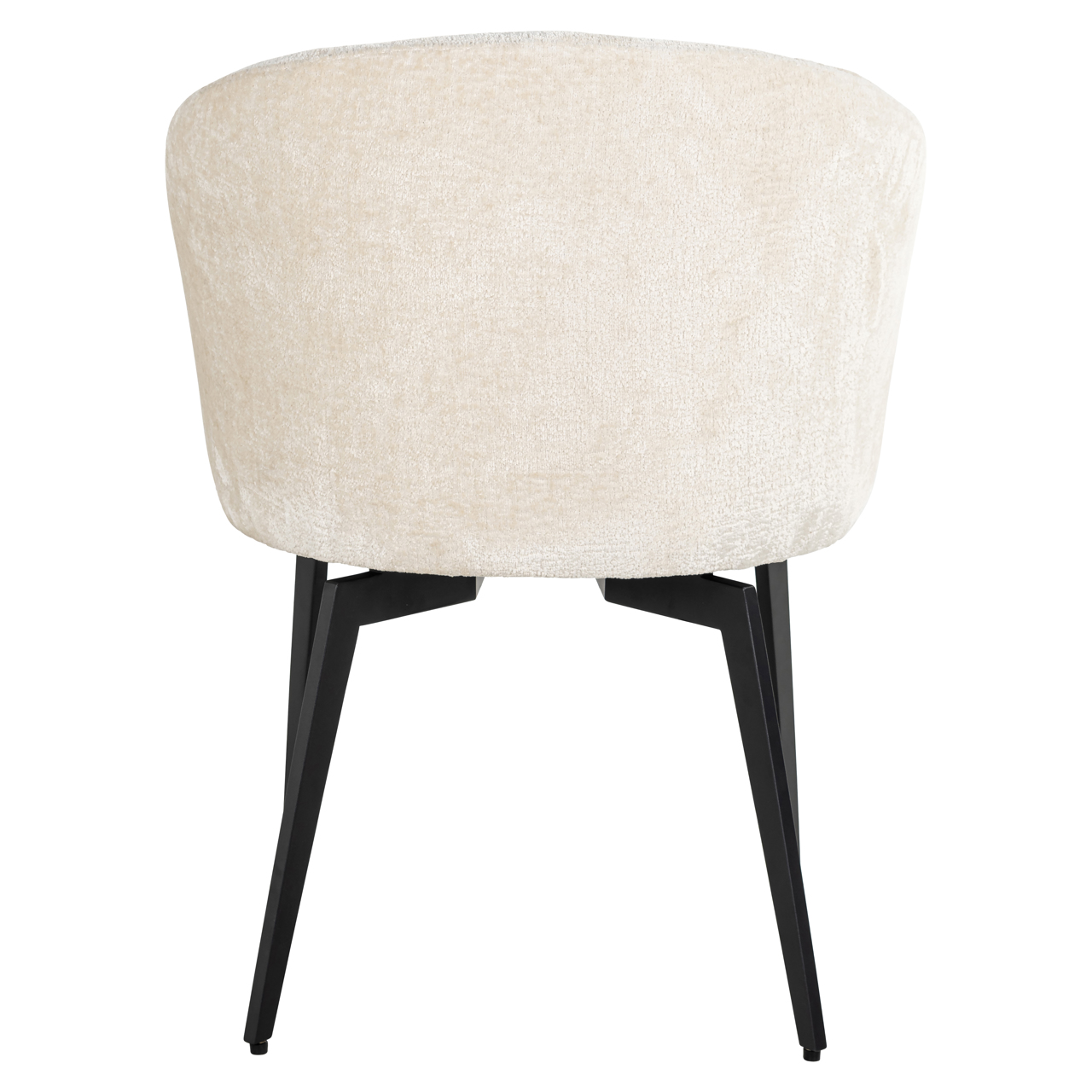 Eetkamerstoel Amphara FR white chenille fire retardant - Afbeelding 4