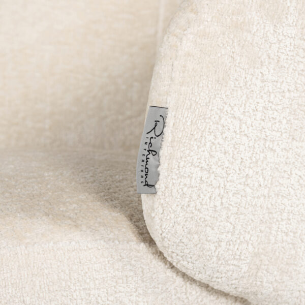 Eetkamerstoel Amphara FR white chenille fire retardant