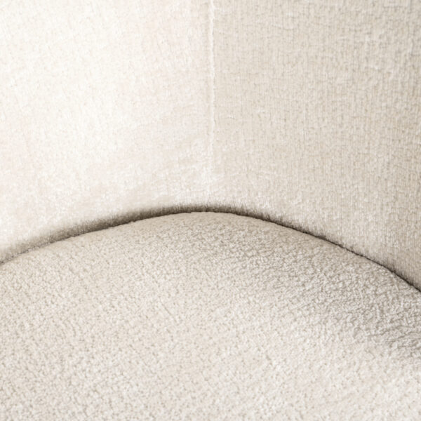 Eetkamerstoel Amphara FR white chenille fire retardant