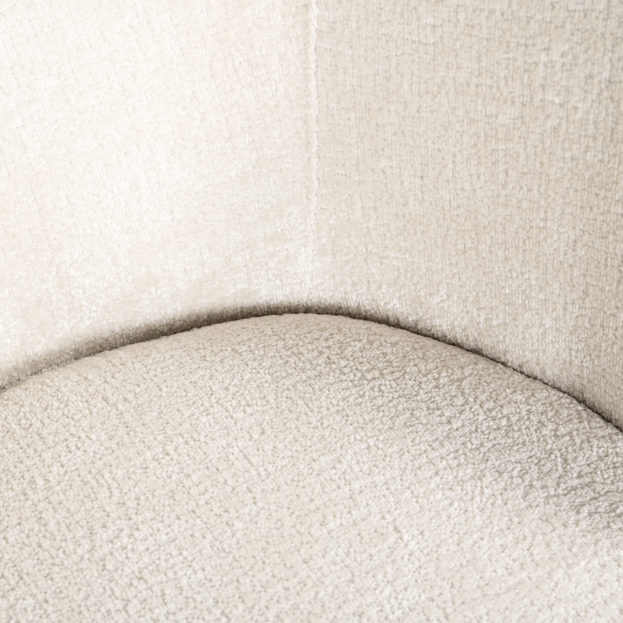 Eetkamerstoel Amphara FR white chenille fire retardant - Afbeelding 7