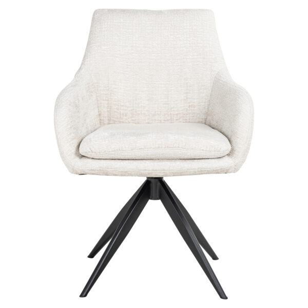 Eetkamerstoel Lisonne cream fusion swivel