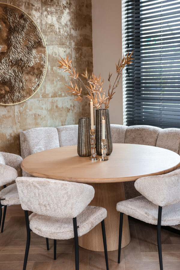 Eetkamer bank Hillpark lovely beige round corner