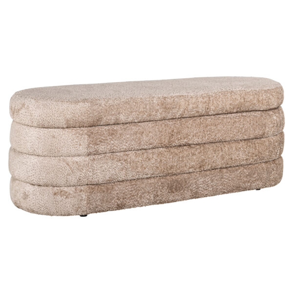 Poef & Voetenbank Camille sheep natural